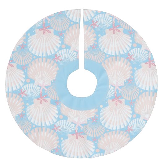 Kustkerstschelp en zeesterren kerstboom rok (Voorkant)