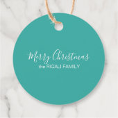 Kustkerstschildpad Waterverf Zee Bedankjes Labels (Achterkant)