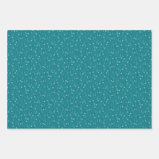 Kustkerstset van drie inpakpapier vel (Voorkant 3)