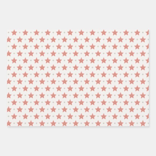 Kustkerstset van drie inpakpapier vel (Voorkant 2)