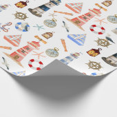 Kustkerstvuurtoren Cadeaupapier (Hoek)