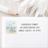 Kustketens Nieuw adreslabel Etiket (Insitu)