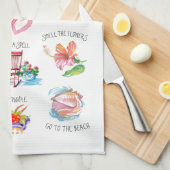 Kustkeuken om elke dag keukenhanddoek te maken (Quarter Fold)