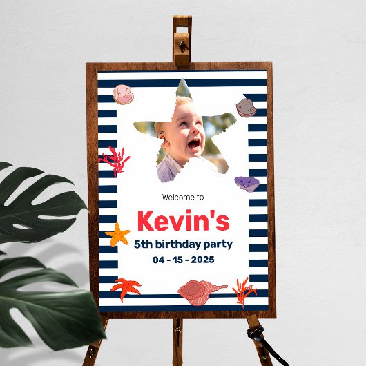 Kustkinderen verjaardagsfeestje perfect poster