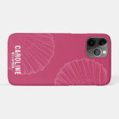Kustkleindochter nautische roze zeeschelp Case-Mate iPhone case (Achterkant (horizontaal))
