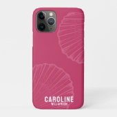 Kustkleindochter nautische roze zeeschelp Case-Mate iPhone case (Achterkant)