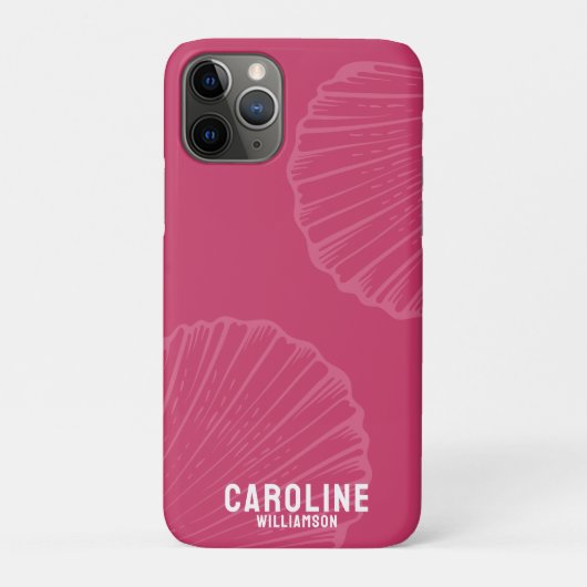 Kustkleindochter nautische roze zeeschelp Case-Mate iPhone case (Achterkant)