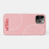 Kustkleindochter nautische roze zeeschelp Case-Mate iPhone case (Achterkant (horizontaal))