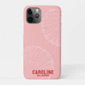 Kustkleindochter nautische roze zeeschelp Case-Mate iPhone case (Achterkant)