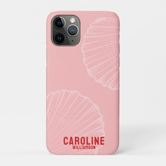 Kustkleindochter nautische roze zeeschelp Case-Mate iPhone case (Achterkant)