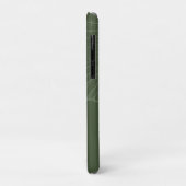 Kustkleindochter olijfgroene schelp Case-Mate iPhone case (Achterkant/links)