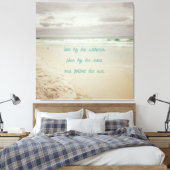 Kustkleur Strand Leven Wijsheid Canvas Afdruk (Insitu (Slaapkamer))