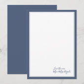 Kustkleuren bruiloft Dank je kaarten Notitiekaartje (Voorkant / Achterkant)