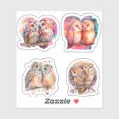 KUSTKLEURENDE STICKERS VAN DE WATERVERF VAN DE HOO (Vel)