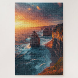 Kustklif Zonsondergang Legpuzzel