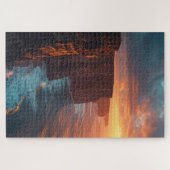 Kustklif Zonsondergang Legpuzzel (Horizontaal)