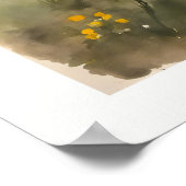 Kustkliffen en Zandstrand Poster (Hoek)