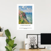 Kustkliffen Impressionistisch Zeegezicht Zeilkunst Poster (Thuiskantoor)