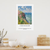 Kustkliffen Impressionistisch Zeegezicht Zeilkunst Poster (Keuken)