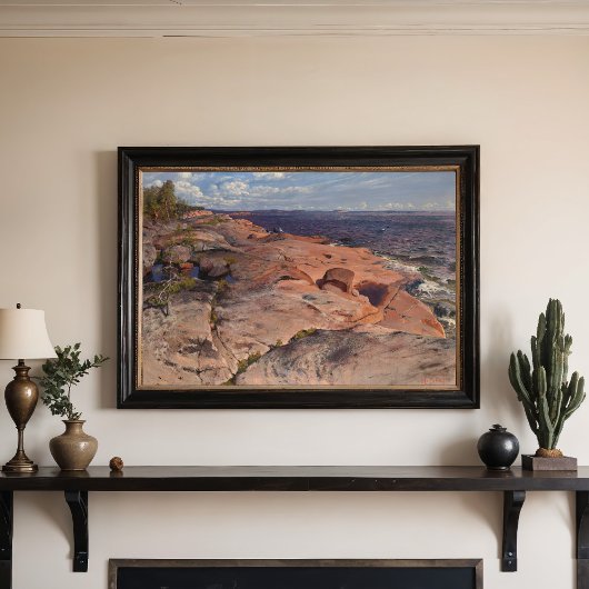 Kustkliffen in Villinki, Helmi Biese Poster