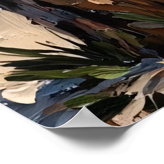 Kustklimmer: wasbeer bij het Zee Poster (Hoek)