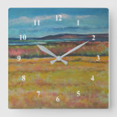 Kustklok in de kust van Sand Dune Shoreline Vierkante Klok (Voorkant)
