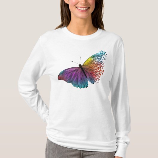 KUSTKLORFUL BUTTERFLY T-Shirt (Voorkant)