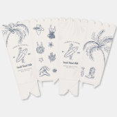 Kustkoeienmeisje Bachelorette Favor Boxes Bedankdoosjes (Ongevouwen)