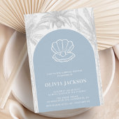 Kustkoeienmeisje Modern nautisch Vrijgezellenfeest Kaart