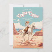 Kustkoeienmeisje Paard Bachelorette Party Kaart (Voorkant)