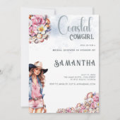 Kustkoeienmeisje Vrijgezellenfeest Party Flowers S Kaart (Voorkant)