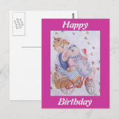 KUSTKOPEL VAN GESPECIFICEERDE KONIJNEN BRIEFKAART (Voorkant / Achterkant)