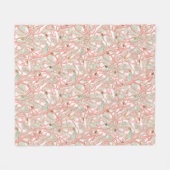 Kustkoraal en zeeschelpen  Oceaan Fleece Deken (Voorkant (Horizontaal))