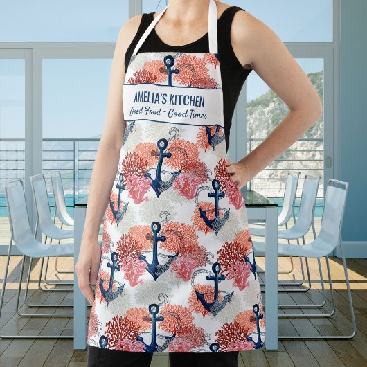 Kustkoraal Kustkoraal Nautical Anchor Coastal Zee Schort