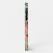 Kustkoraal Mint Schelpen en Parels Case-Mate iPhone Case (Achterkant/links)