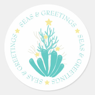 Kustkoraalboom, Zeeen en groeten Ronde Sticker