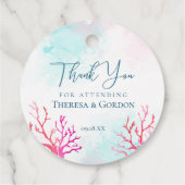 Kustkoraalrif Bedankjes Labels (Achterkant)