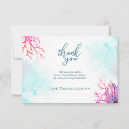Kustkoraalrif bedankt kaarten