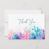 Kustkoraalrif bedankt kaarten (Achterkant)