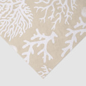 Kustkoralen en zeeschelpen tissuepapier (Detail)