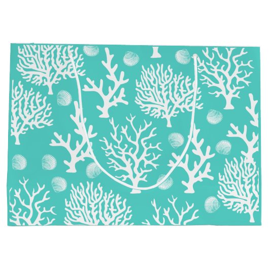 Kustkoralen en -zeeschelpen, wit Zee Groot Cadeauzakje (Achterkant)