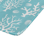 Kustkoralen en -zeeschelpen, wit Zee Snijplank (Hoek)