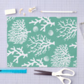 Kustkoralen en zeeschildpadden Groen Tissuepapier (Craft)