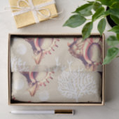 Kustkoralen en zeeschildpadden tissuepapier (Geschenk)