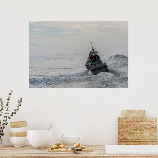 Kustkorps in hoog Surf Poster (Keuken)