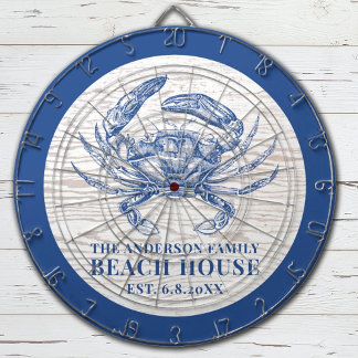 Kustkrab Beach House Rustige Hood Familienaam Dartbord