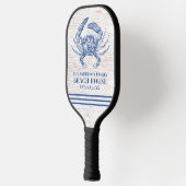 Kustkrab Beach House Rustige Hood Familienaam Pickleball Paddle (Links)