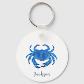 Kustkrab blauw sleutelhanger (Voorkant)