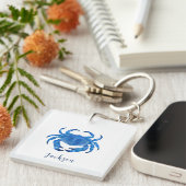 Kustkrab blauw sleutelhanger (Voorkant Rechts)