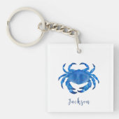 Kustkrab blauw sleutelhanger (Voorkant)